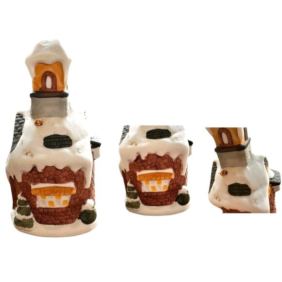 Vintage Gift Collection Hand Painted Porcelain House Dinner Bell Christmas Gift - Picture 8 of 12